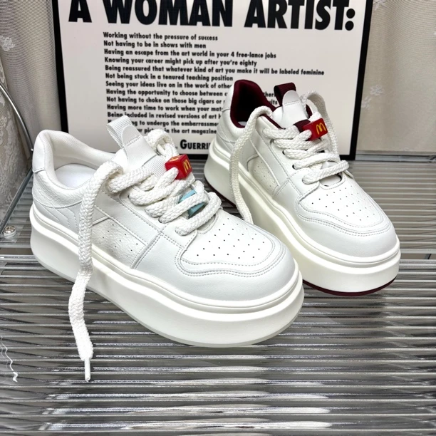 特大码女鞋(40-42)2025春季潮流厚底低帮韩版ins百搭时尚17818