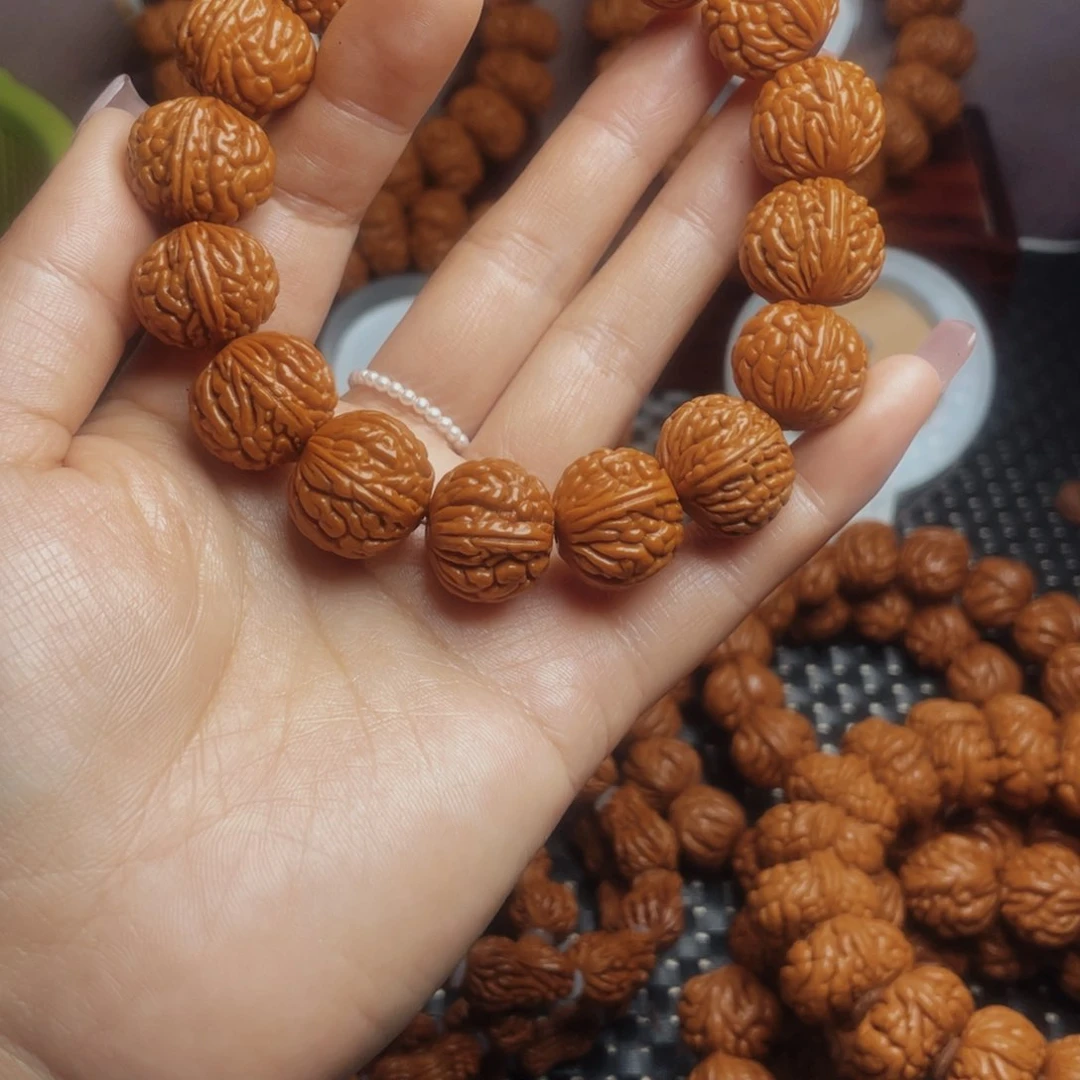 桃核手串秦岭龙纹桃核