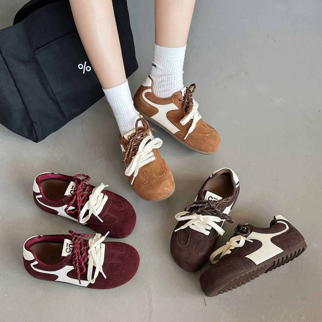 实体店品牌加绒增高德训鞋常规款透气时尚休闲鞋休闲风耐磨复古