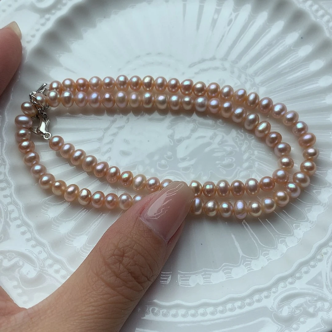 淡水珍珠5-6未镶嵌n34项链