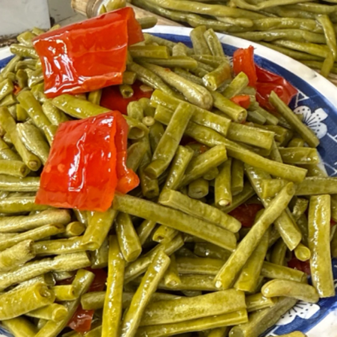 (起风了)大别山农家腌制咸豆角咸豇豆酸