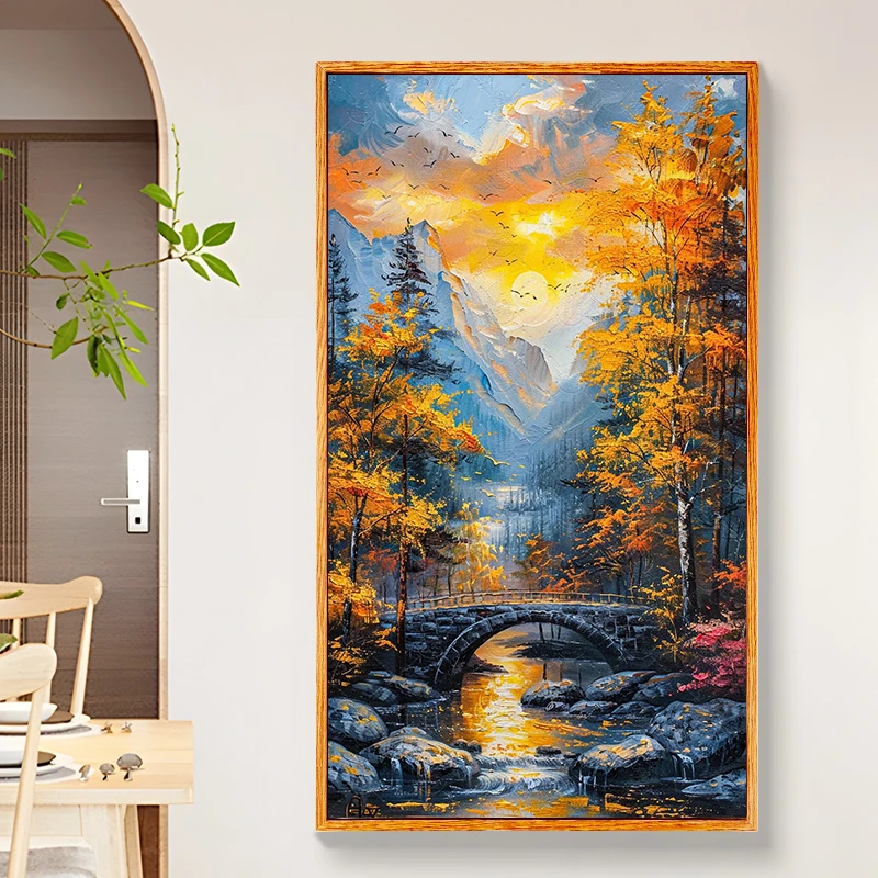 【暮色苍茫】数字油画手工diy填色丙烯画2025新款玄关手绘装饰画
