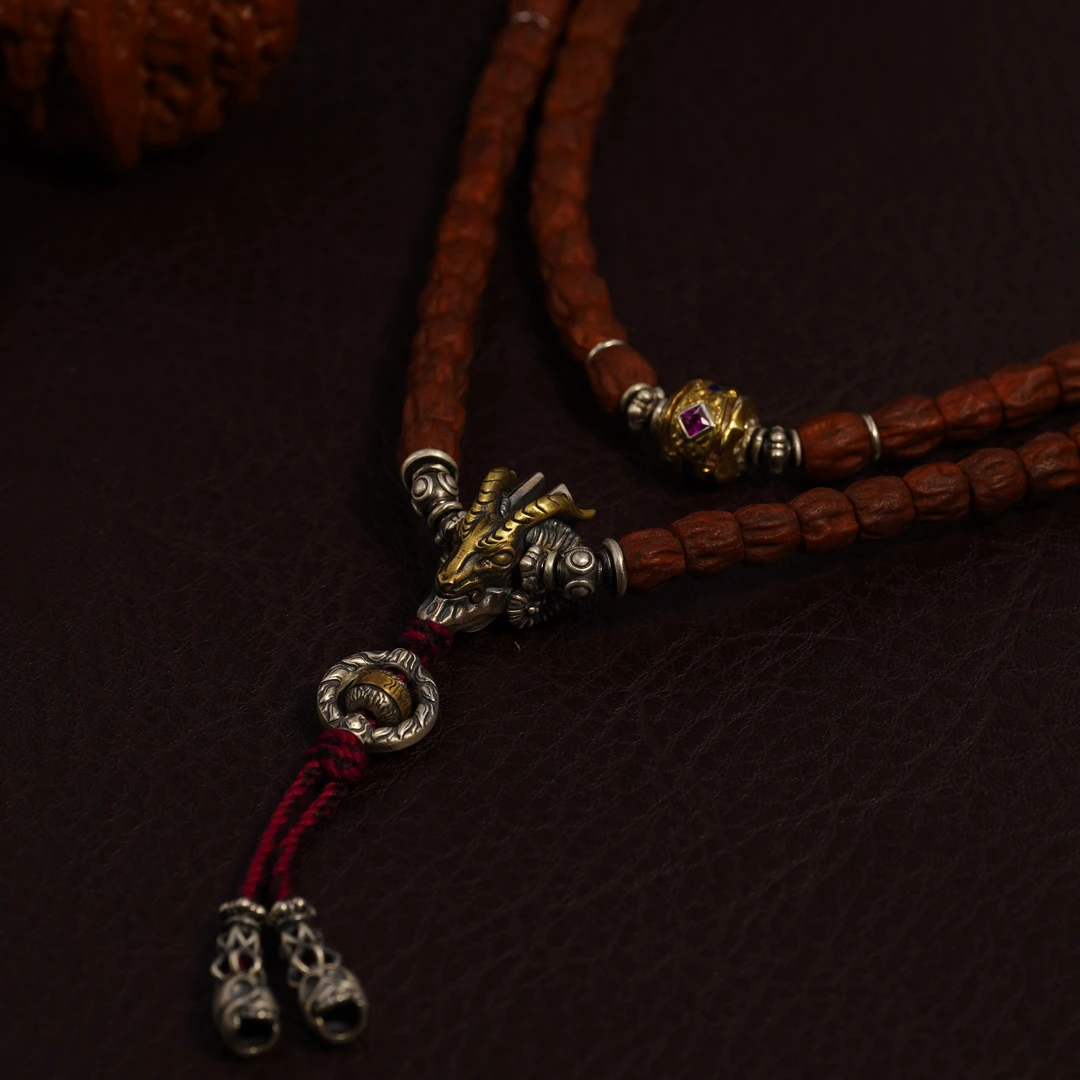 925银银制品 藏羚羊百搭手持DIY手串精工时尚银饰小众饰品银饰