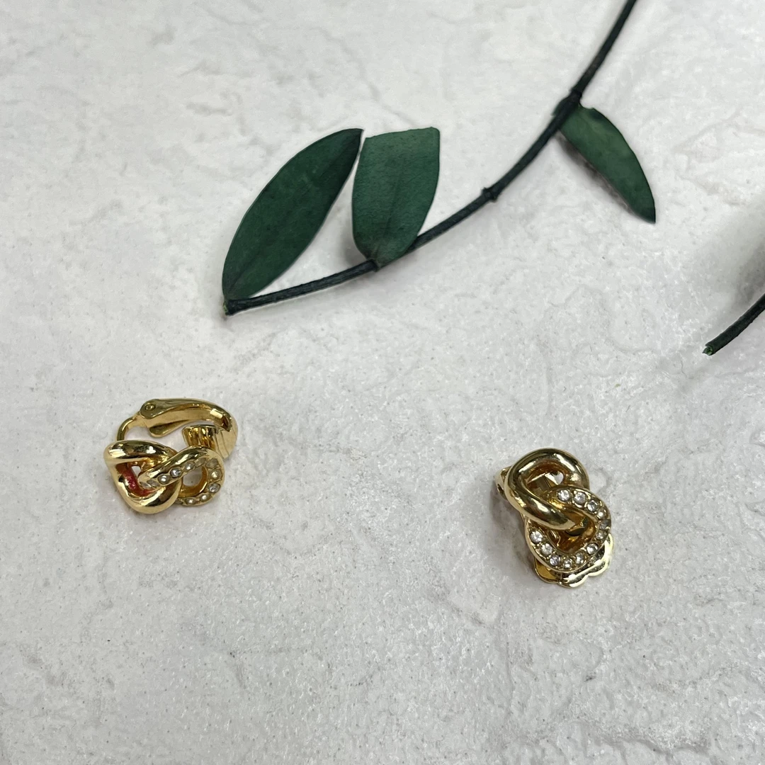 90新 DIOR/迪奥 【六六中古】孤品复古耳夹th5677