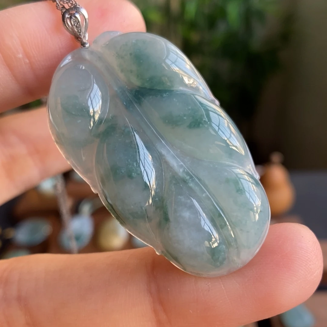 【闪购商品】颈饰银S925镶嵌翡翠11