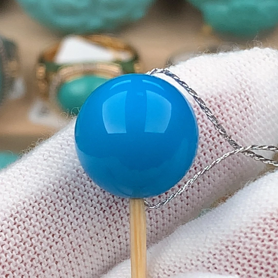 绿松石配饰未镶嵌圆珠卡13.4