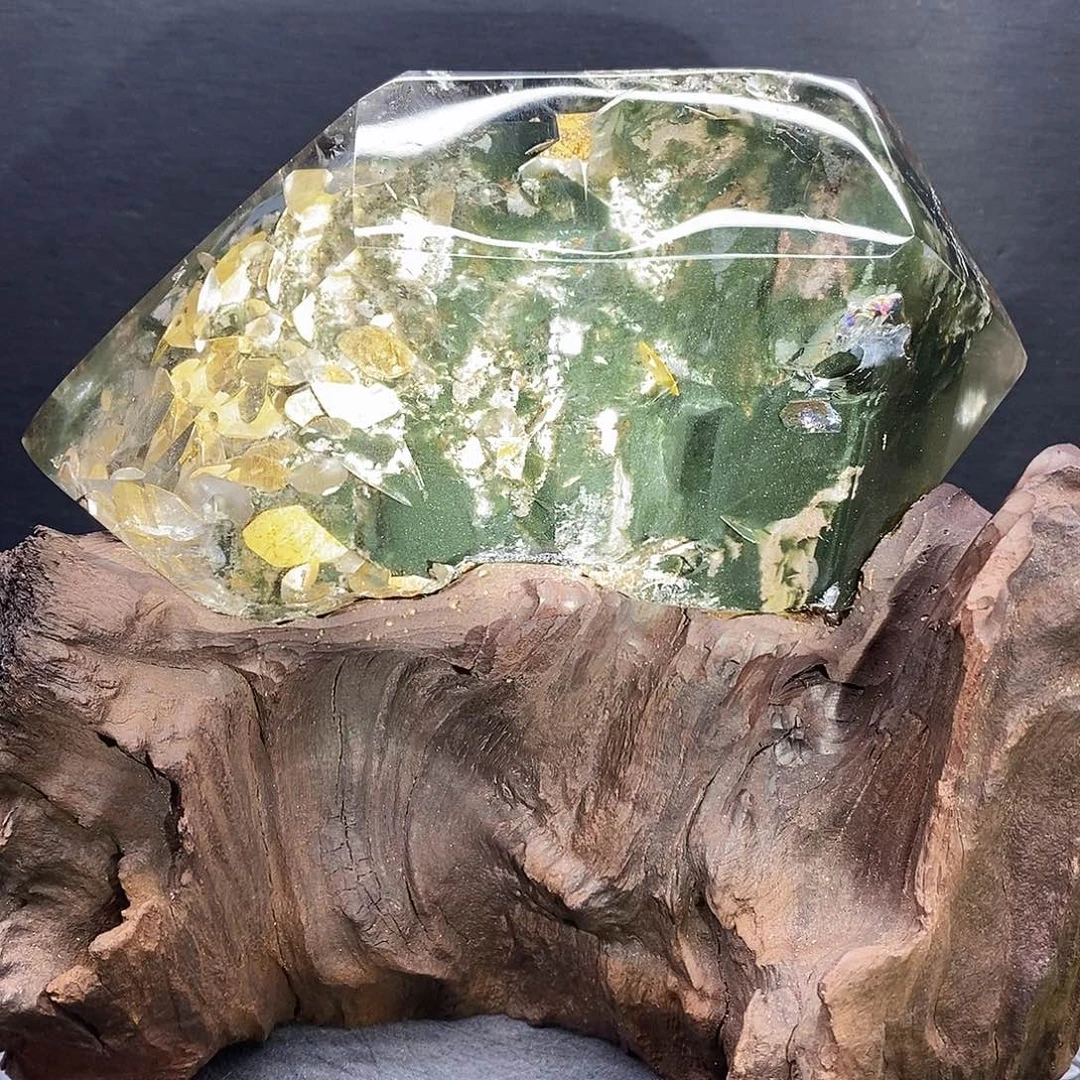 绿幽灵金瓜子未镶嵌水晶