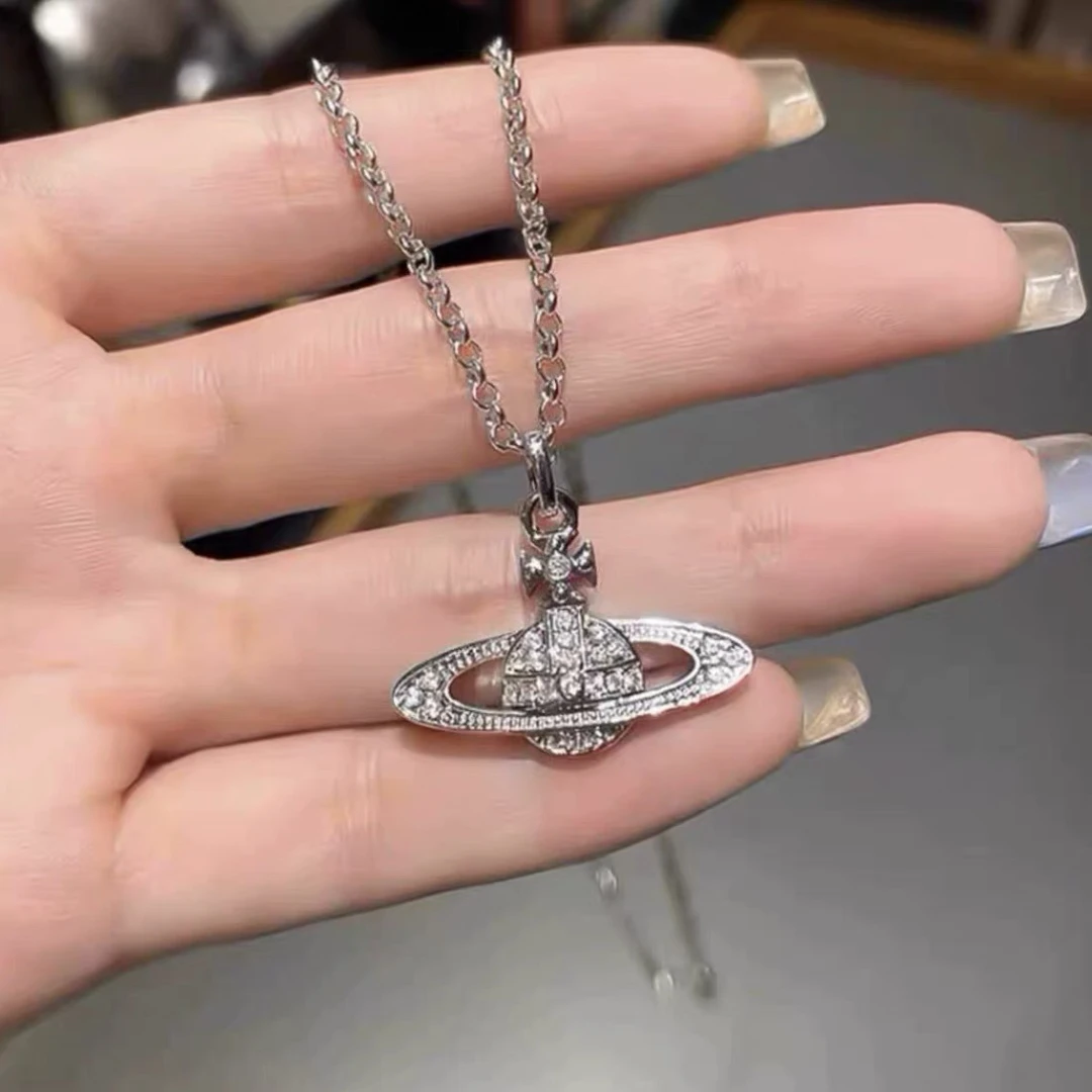 铜合金项链 土星项链女款高级感轻奢首饰小众时尚百搭