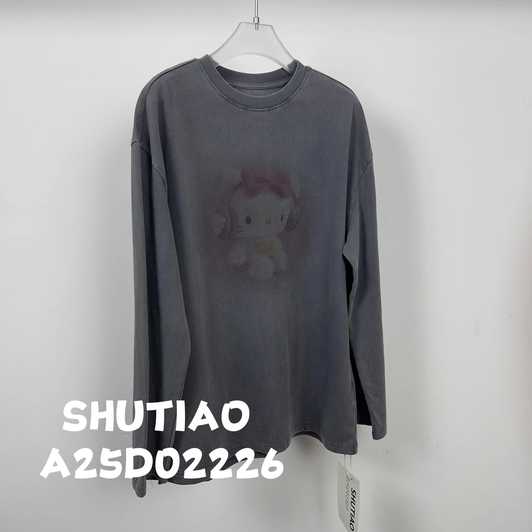 【SHUTIAO】2025夏季：新款小众设计款上衣A25D02226