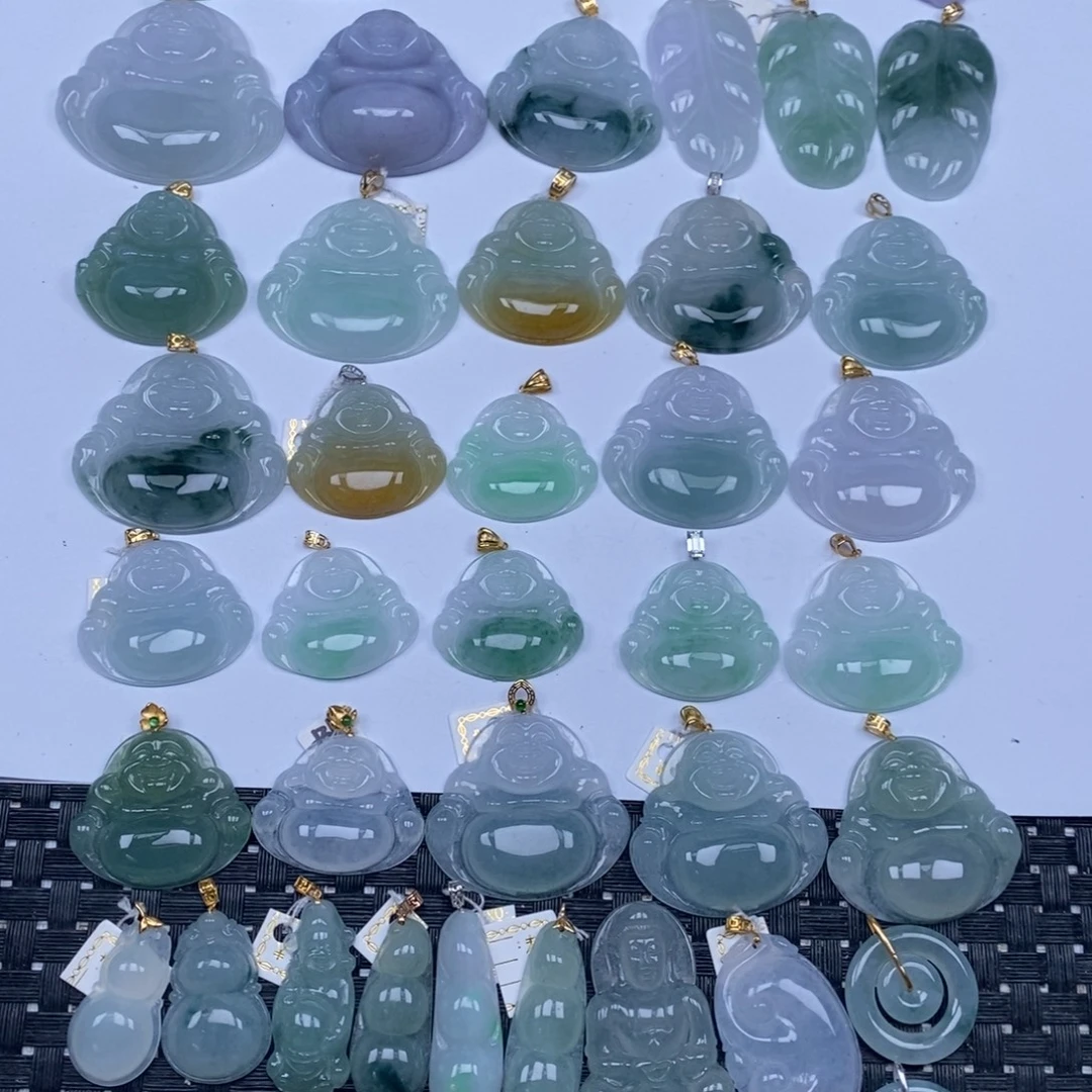 翡翠未镶嵌颈饰天然翡翠