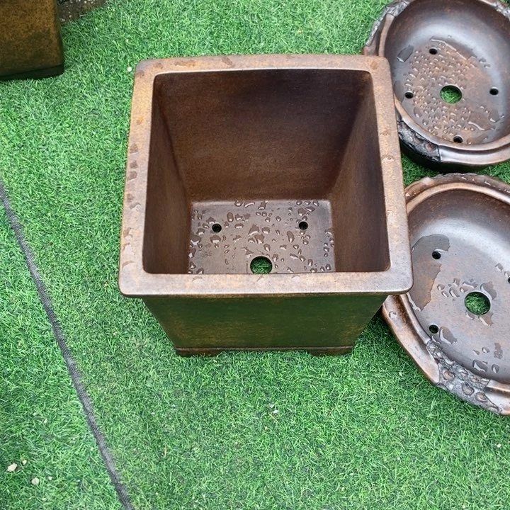 红陶袁*杰杨冬益紫砂花盆