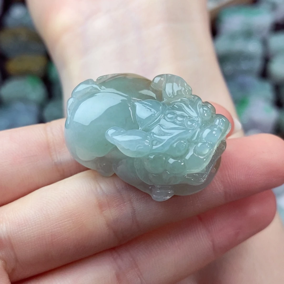 翡翠未镶嵌颈饰天然