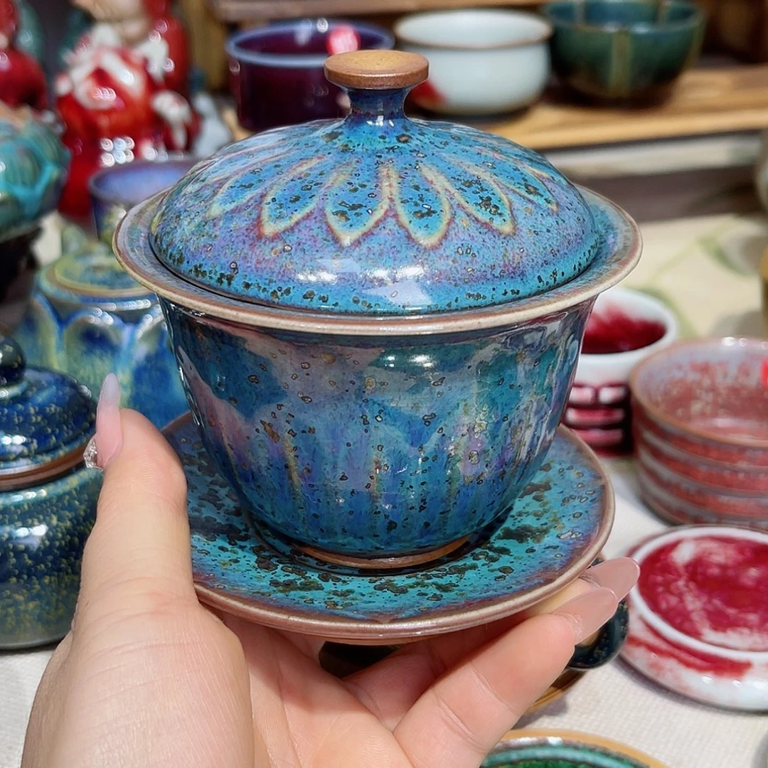 安***妮瓷片禹州钧瓷艺术作品