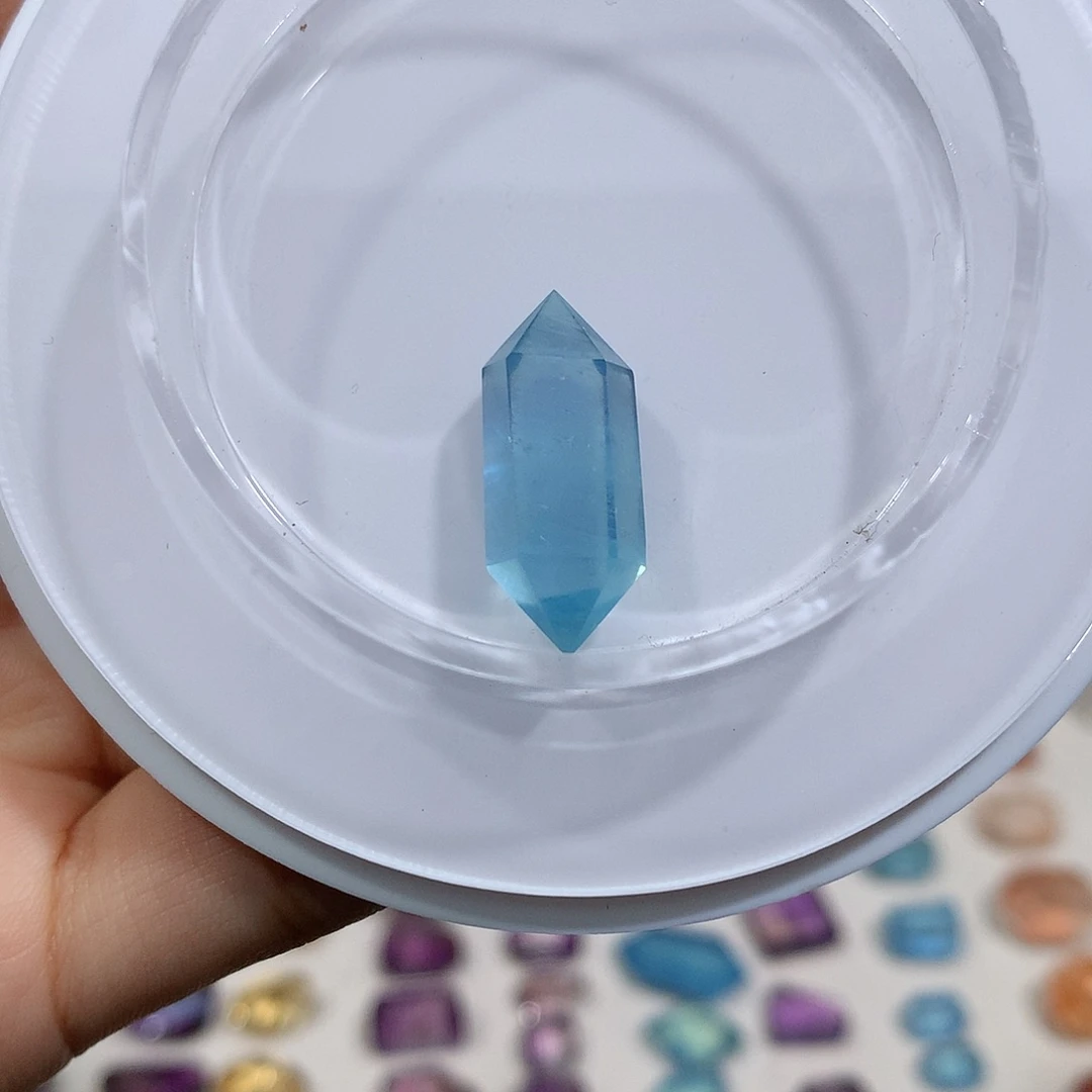 无非金属海蓝宝双尖打孔定制不退换