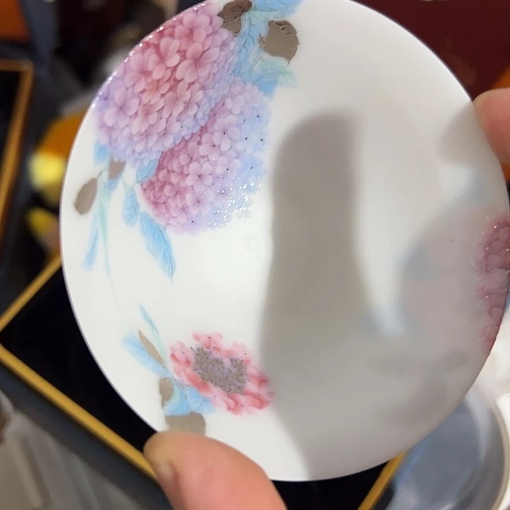 羊脂玉 绣球主人杯 茶具