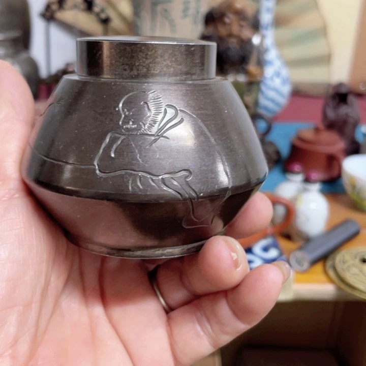 紫砂花瓶人生海海尽兴开怀