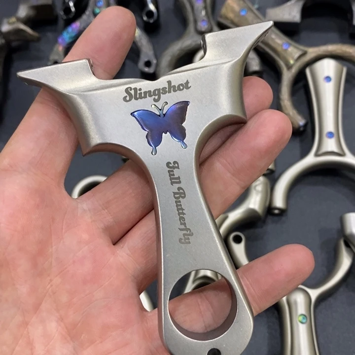 1***ㅤ90-25钛合金夹片蝴蝶带8幅皮筋7天内发货