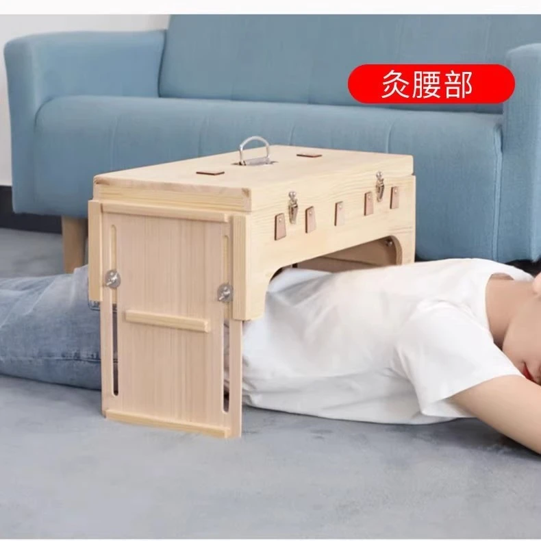 无烟艾灸盒子实木制腰部腹部艾灸箱随身灸家用全身通用背部大箱灸