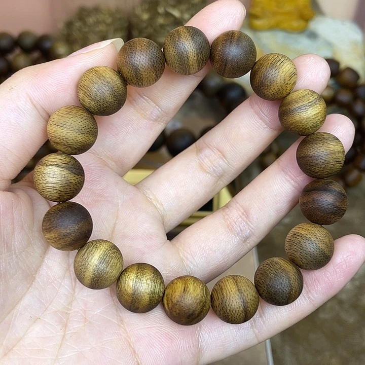 沉香手串1.2圆珠花香