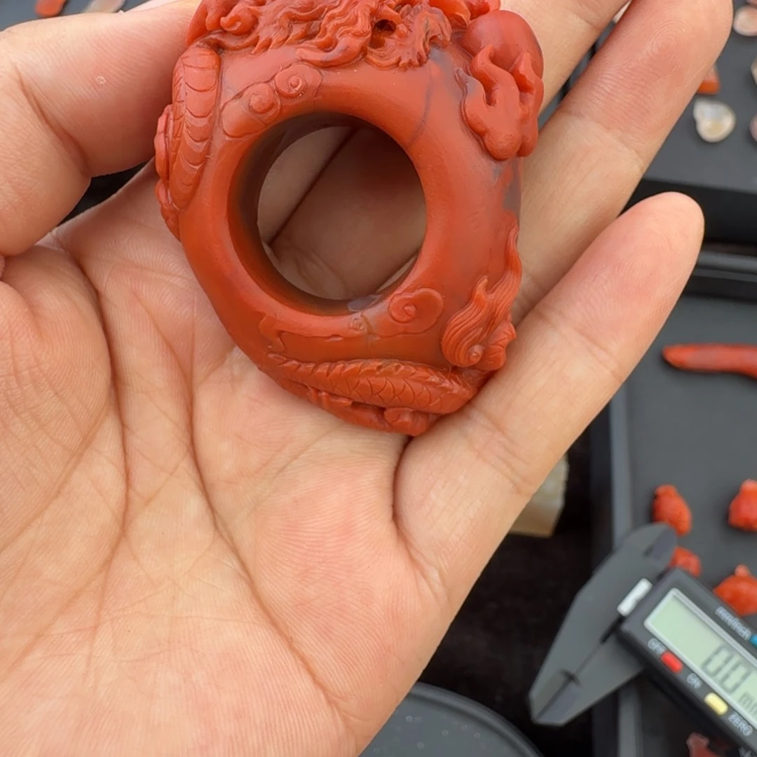 用***5南红玛瑙扳指未镶嵌