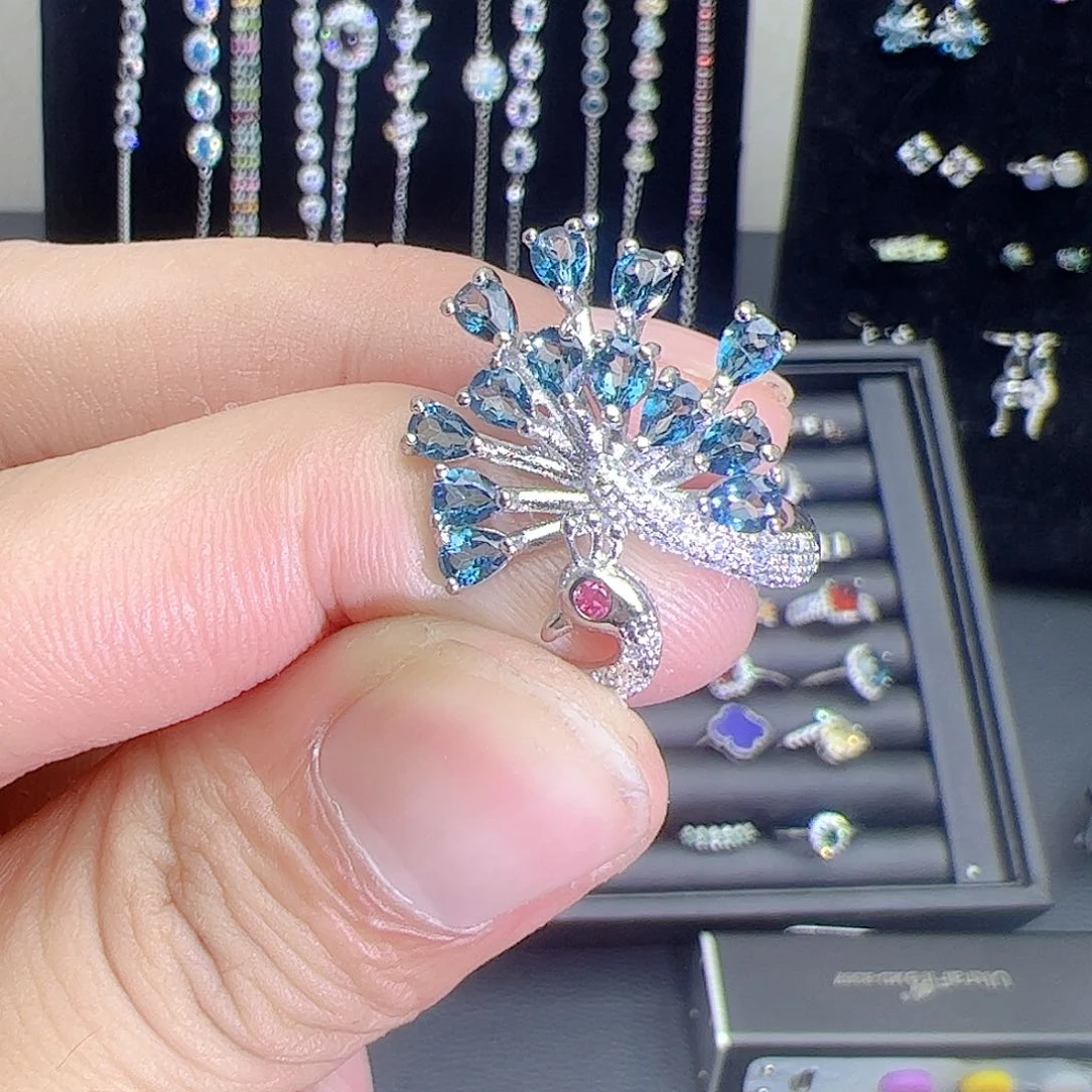 紫晶珠宝半成品银S925镶嵌