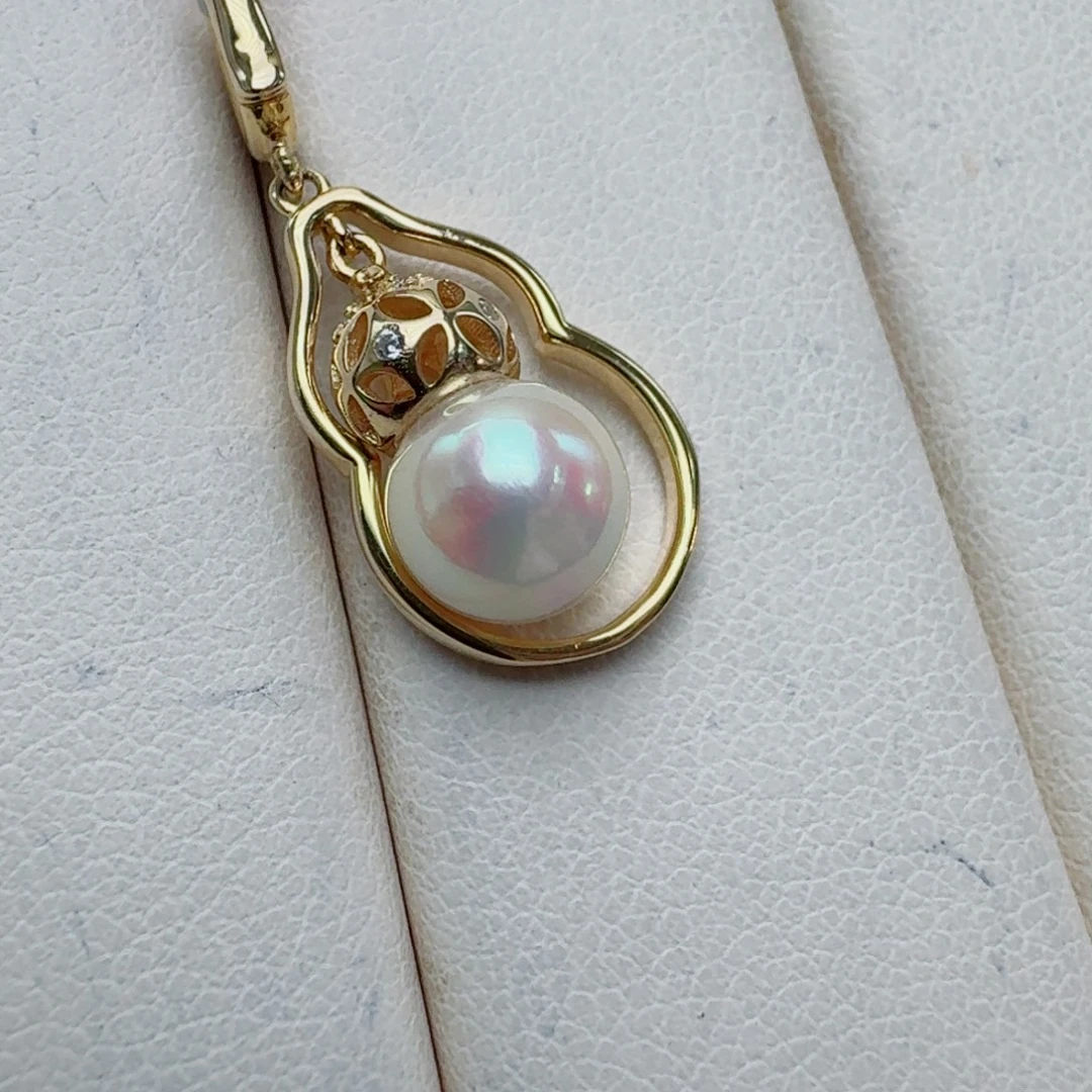 颈饰银S925镶嵌海水珍珠@@yd356