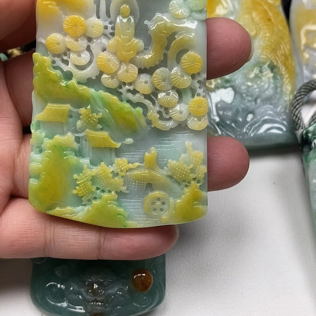 ヽ***懂翡翠未镶嵌颈饰翡翠