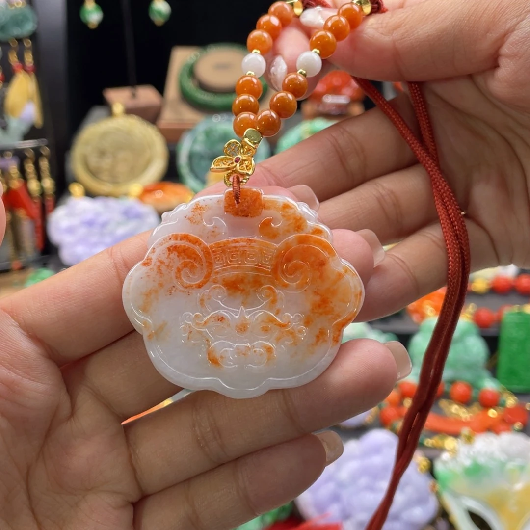 翡翠颈饰未镶嵌代编织