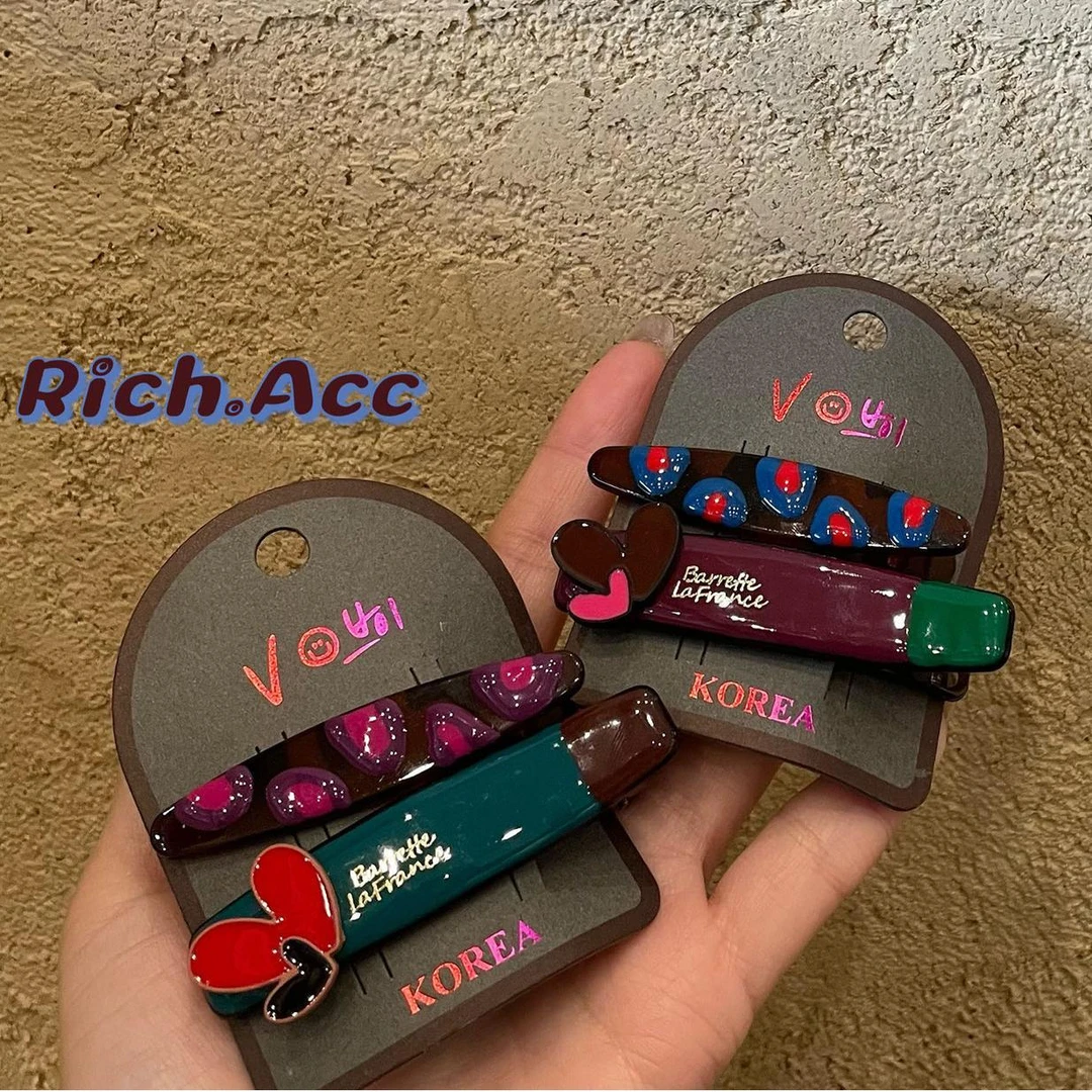 【30天热销1849件】韩版东大门爱心AB款发夹刘海夹甜美滴油洋气少女