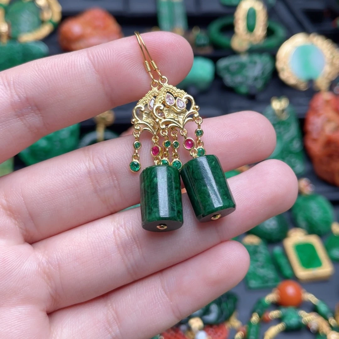 翡翠银S925镶嵌颈饰