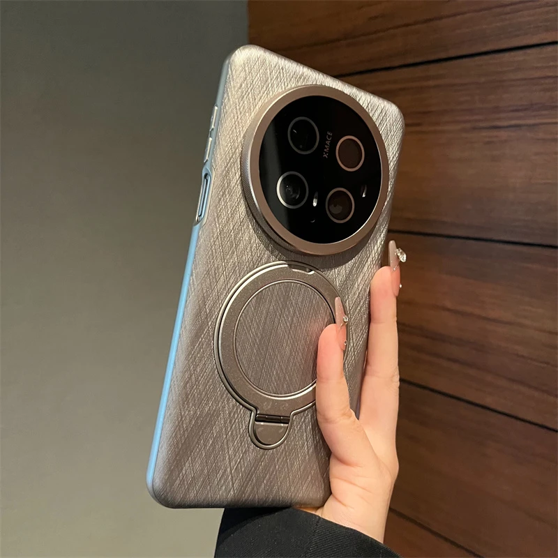 金丝银纹磁吸支架适用华为mate70pro手机壳高级感mate60pro男女款
