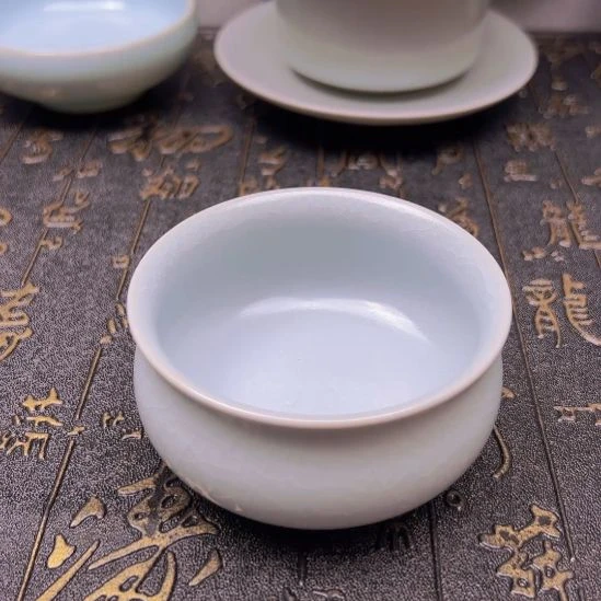 汝瓷月白仿古釉卧佛杯