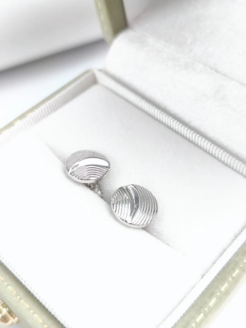 PT950 铂金 圆形耳钉 气质时尚简约百搭个性