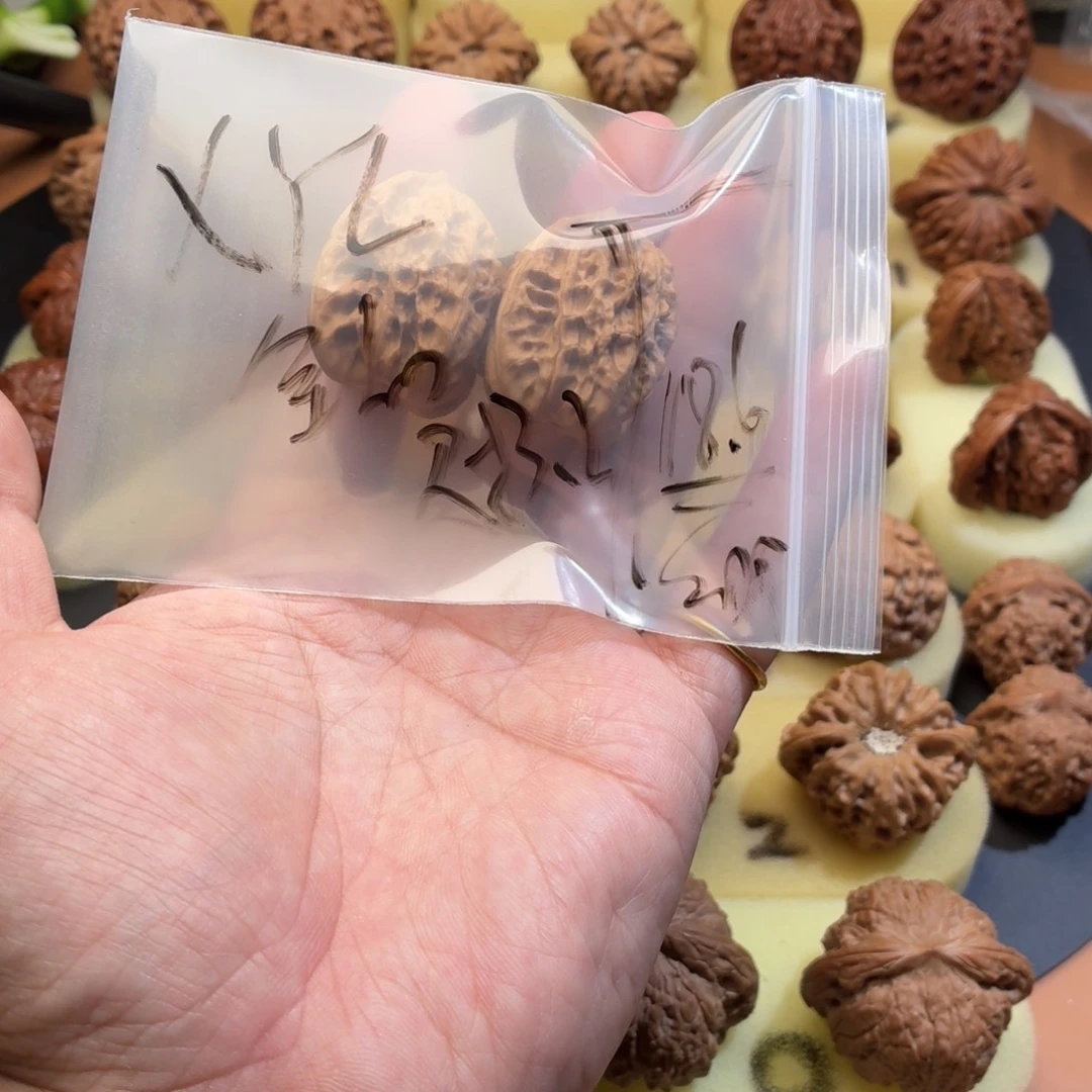 1***7文玩核桃把件霞云岭