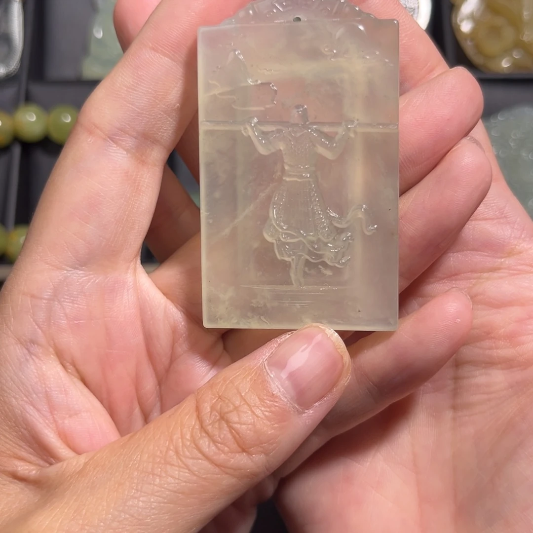 蛇纹石玉未镶嵌吊坠(不含链)