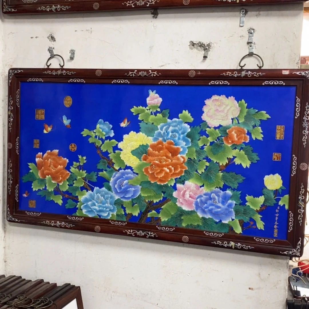 瓷1.2*66*1景德镇瓷板画柴窑烧制