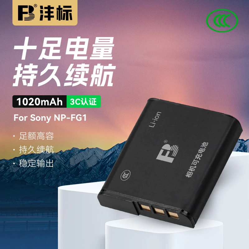 沣标索尼NP-FG1相机电池大容量H7 HX7 WX1 T100 H90 HX30 HX9充电
