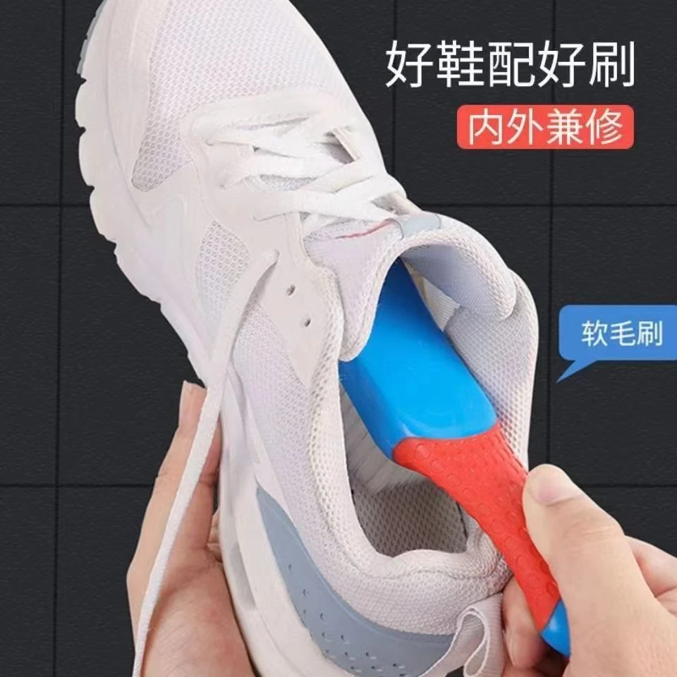 纪微儿粉丝2把专享特惠装软毛清洁鞋刷短柄防滑家用多功能小刷子