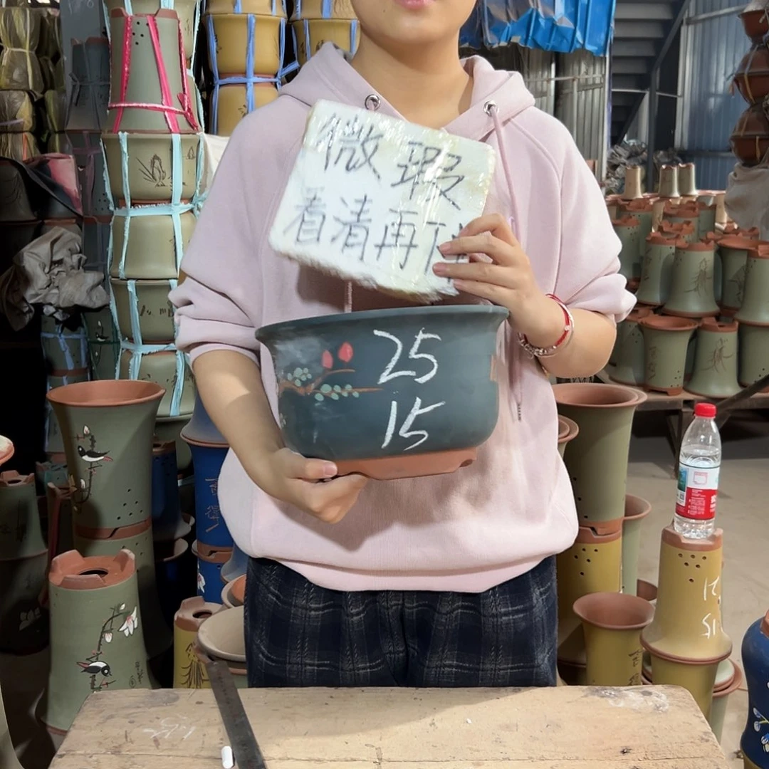 宜兴紫砂精品花盆