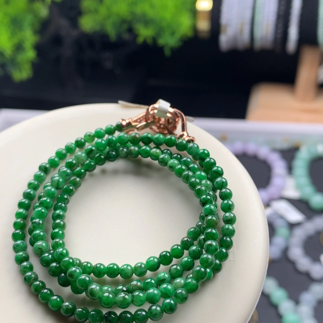 翡翠未镶嵌手链卡3.5