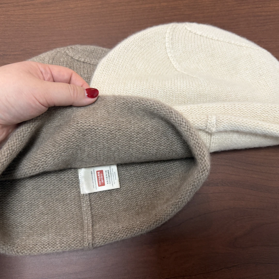 【冷帽】100%山羊绒 超级厚实羊绒小帽子