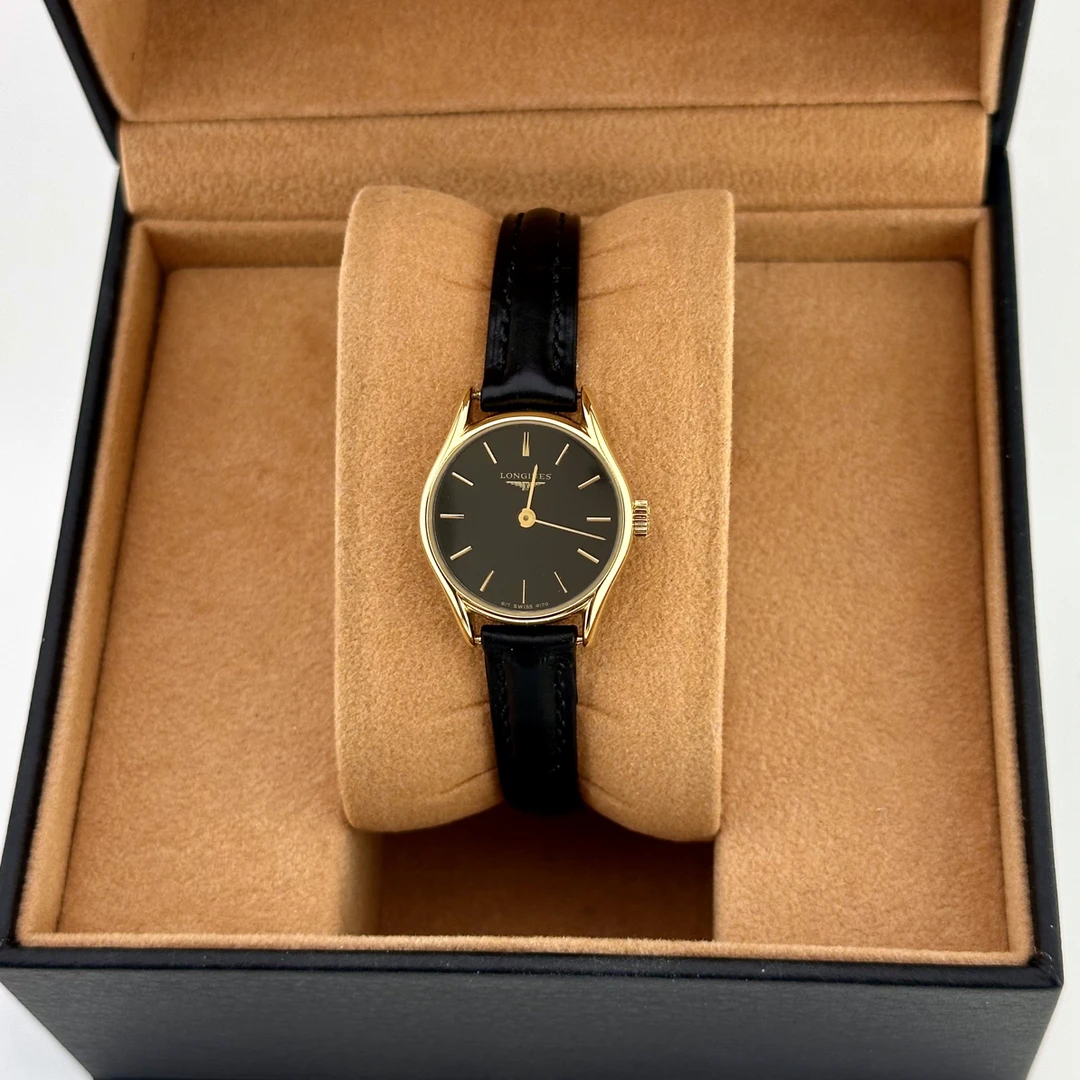 95新 Longines/浪琴 浪琴经典款黑盘气质轻奢时尚百搭名表奢侈品