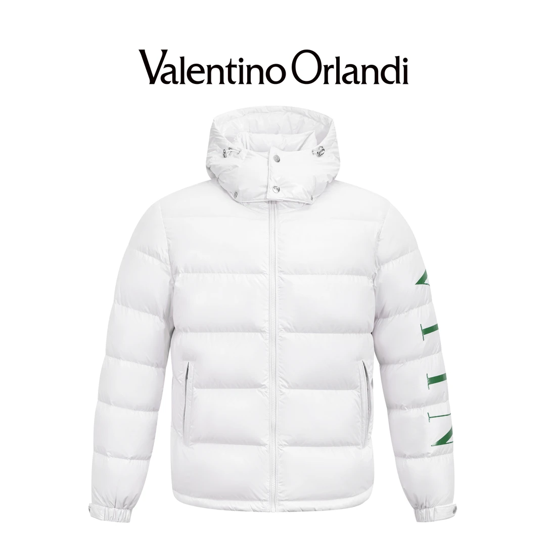 Valentinoorlandi男士冬季时尚短款连帽羽绒服外套男款1VR179084