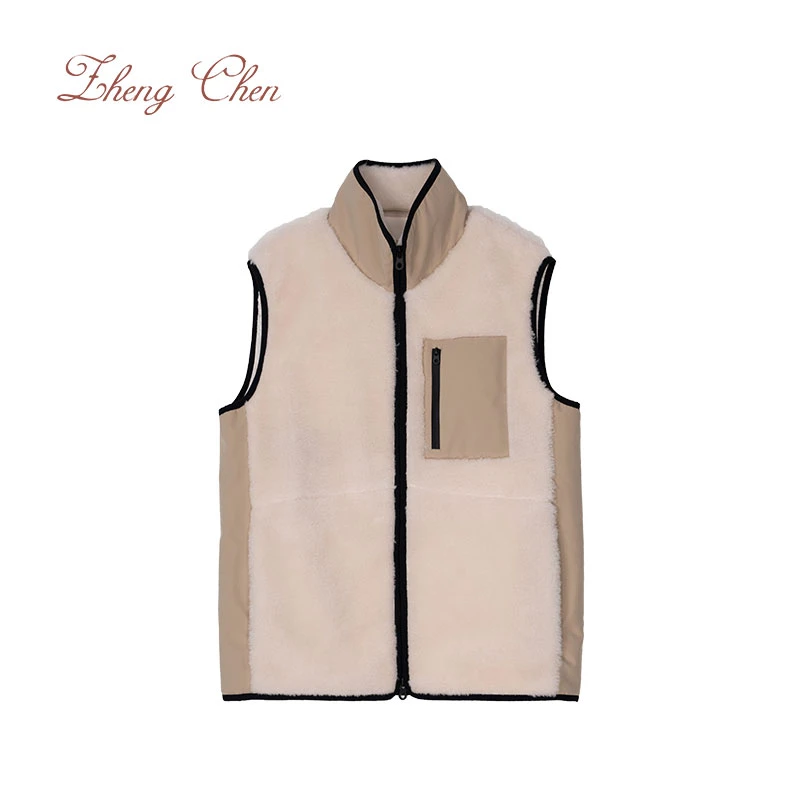 冠*希100美利奴羊毛桑蚕丝里Andre背心 Y-KT95853