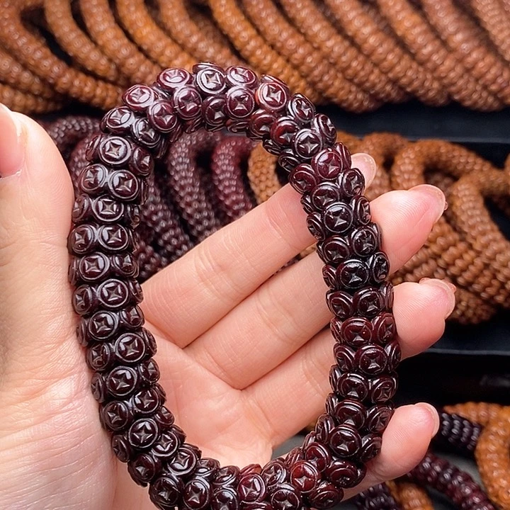 紫金鼠手串14➕金饭碗