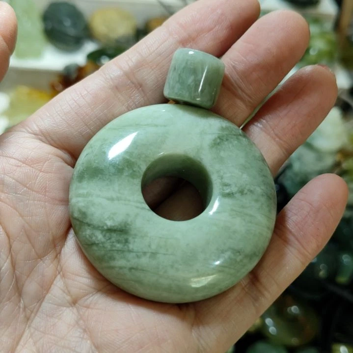 岫玉平安扣未镶嵌