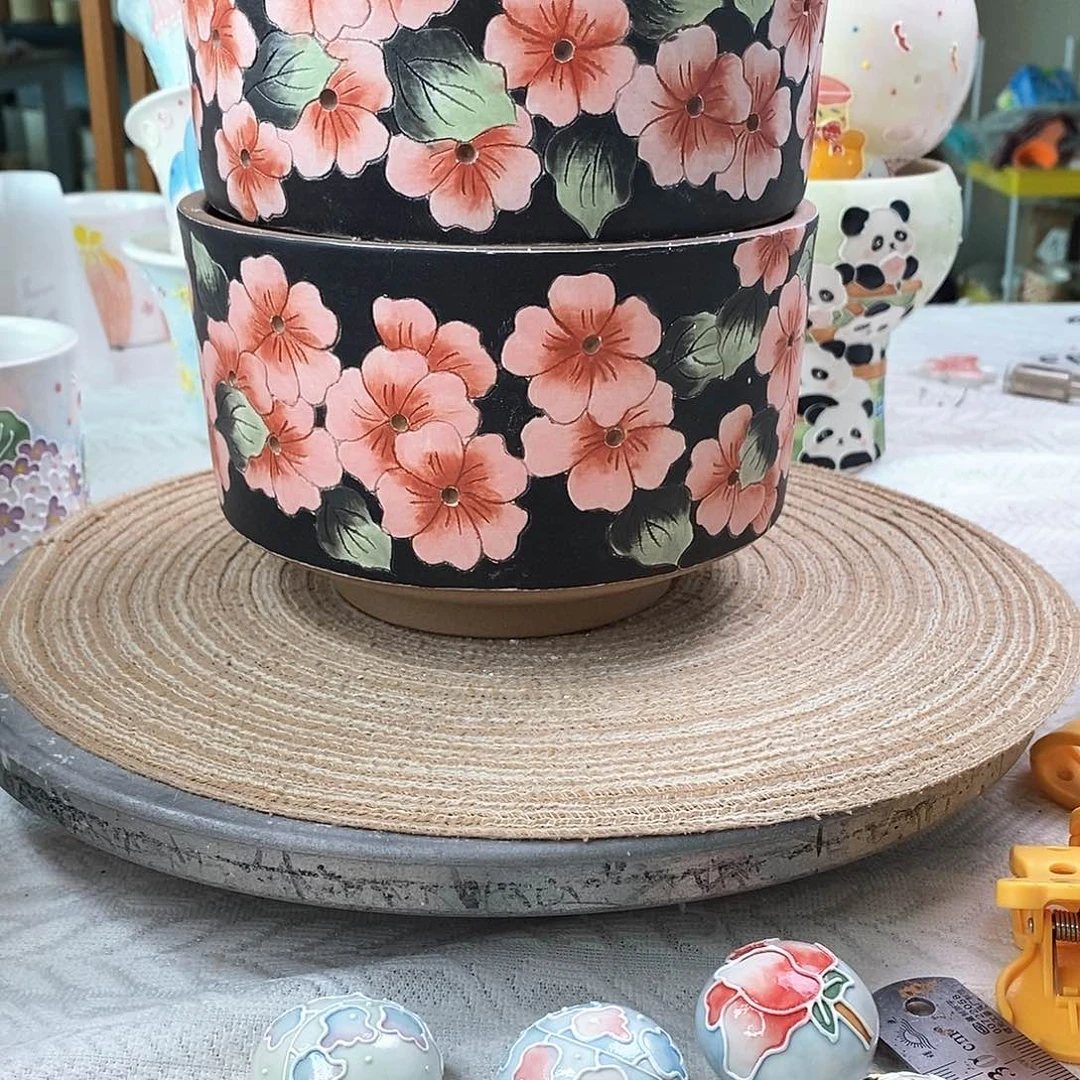 手工手绘制作陶瓷08微瑕聪****，