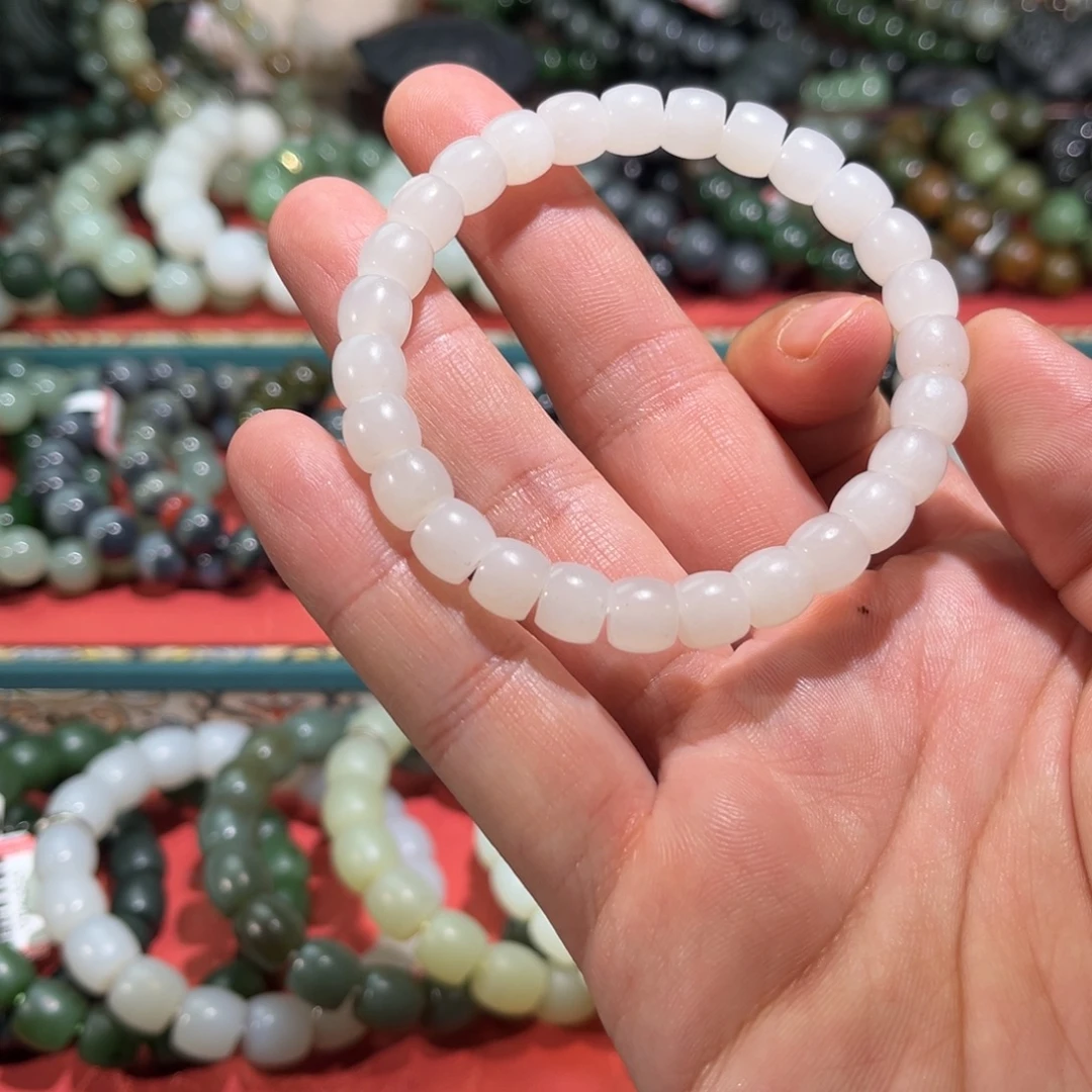 和田玉未镶嵌手链