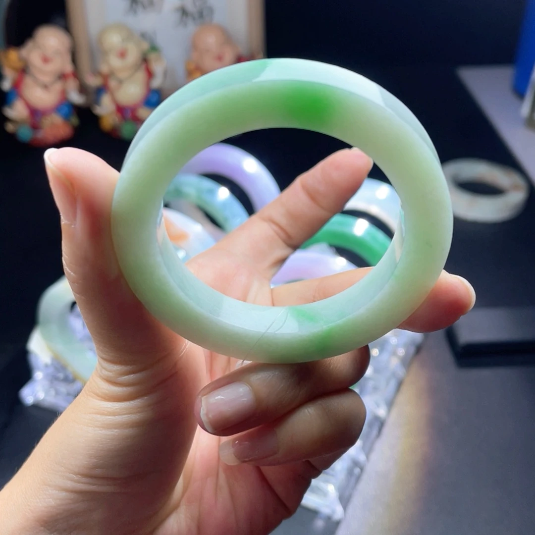 定制翡翠未镶嵌天然翡翠手镯定制