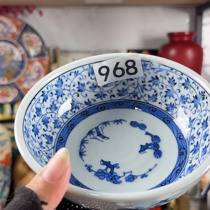 ③***吖闪给晓虎吖姐姐青花碗一只